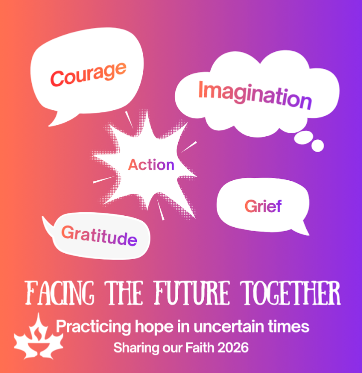 CANCELLED: Sunday March 22nd, Facing the Future Together (Sharing our Faith 2026) Facilitator: Ryan Frizzell