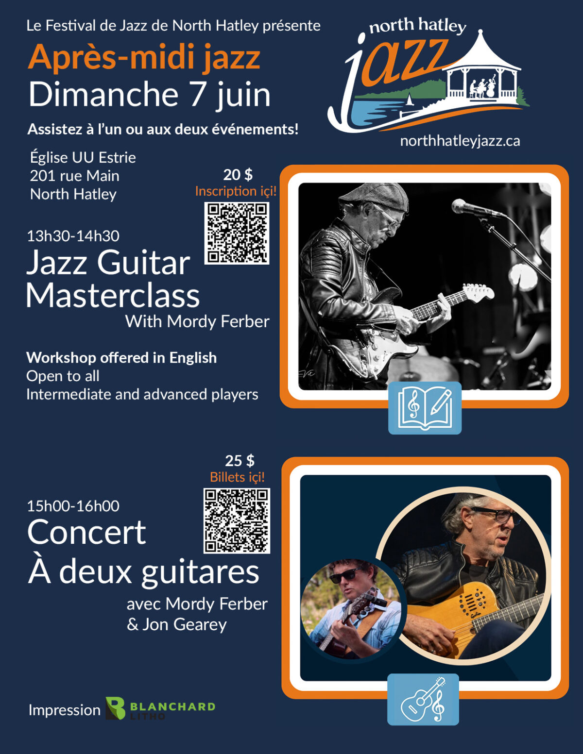 June 7 – North Hatley Jazz Festival Presents a Jazz Afternoon / Le Festival de jazz de North Hatley présente un après-midi jazz